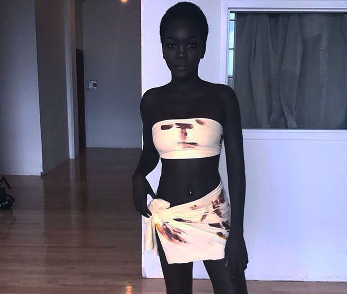 Meet The Beautiful Sudanese Model Nicknamed The “queen Of The Dark”