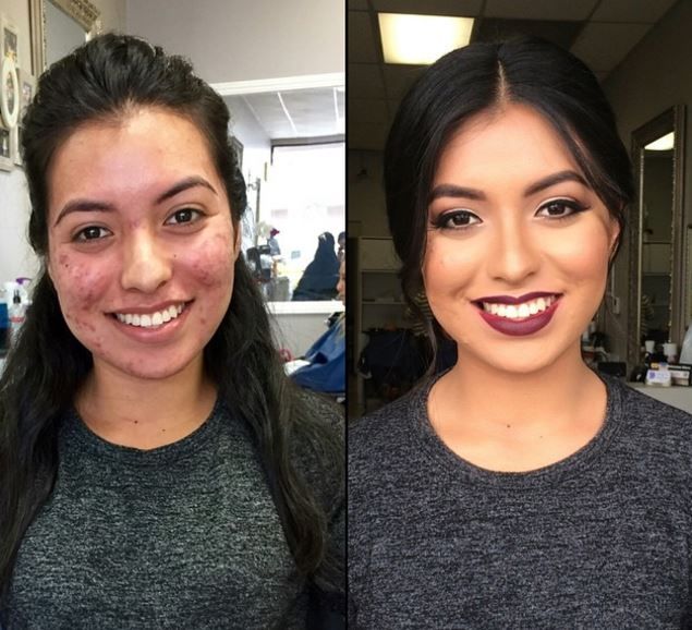 Before and After Photos Showing the Transformative Power of Makeup