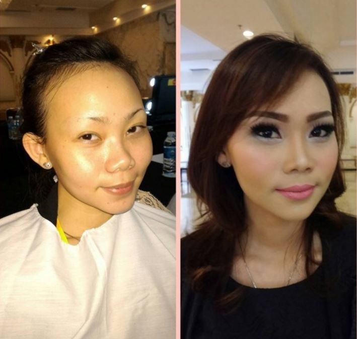 Before And After Photos Showing The Transformative Power Of Makeup 4023