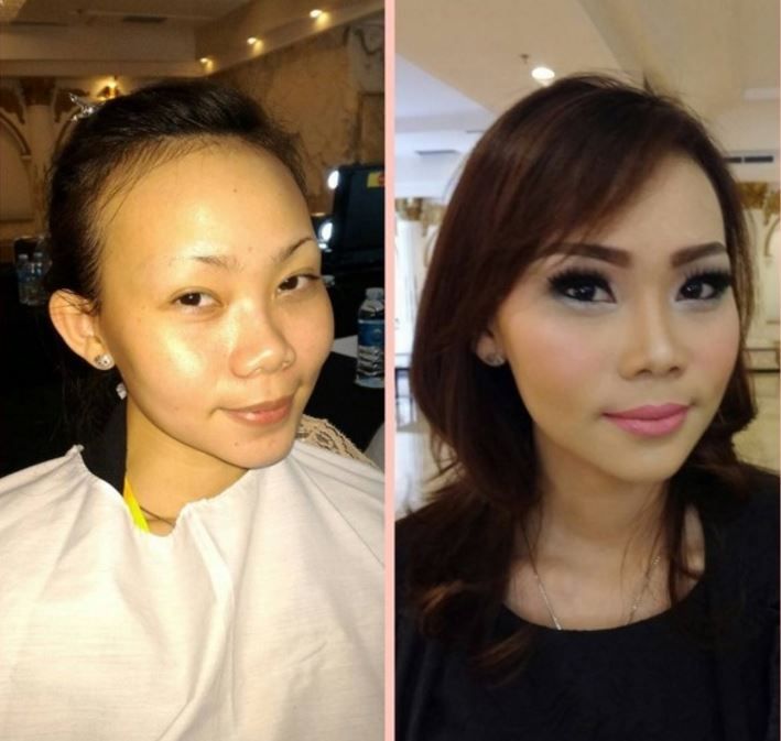 Before and After Photos Showing the Transformative Power of Makeup