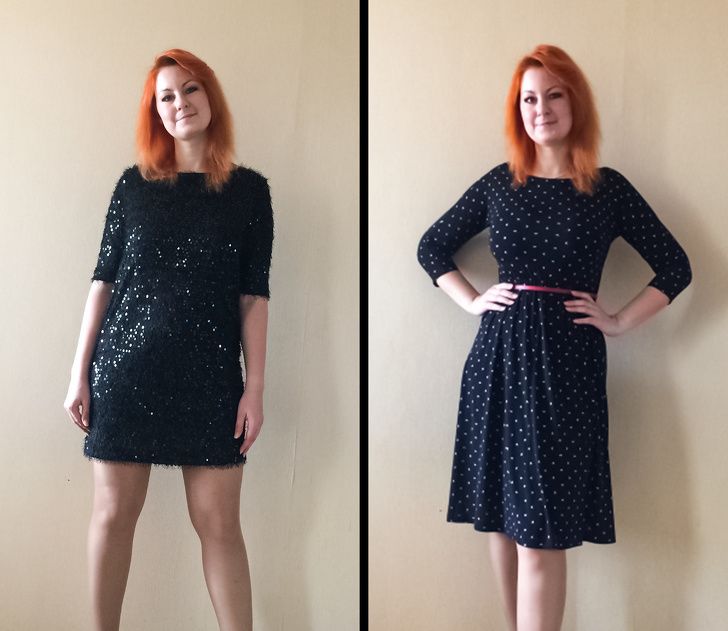 This dress style will make you look two sizes smaller