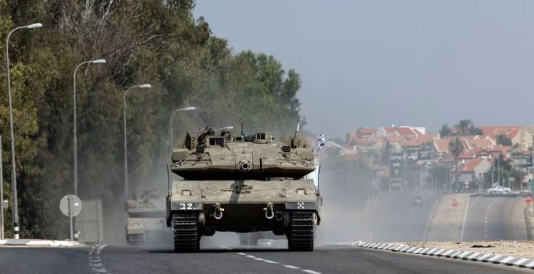 Israel continues to deploy tanks and armoured vehicles to the Gaza border