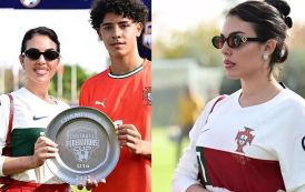 Passing the Torch: Family Support Shines as Cristiano Ronaldo Jr. Steps Out in No. 23