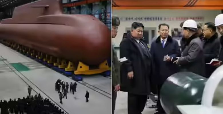Kim Jong Un Inspects New Nuclear Submarine and Oversees Missile Test